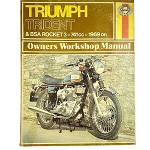 Haynes Triumph Trident BSA Rocket 3 741cc 1969 On Owners Workshop Manual Book